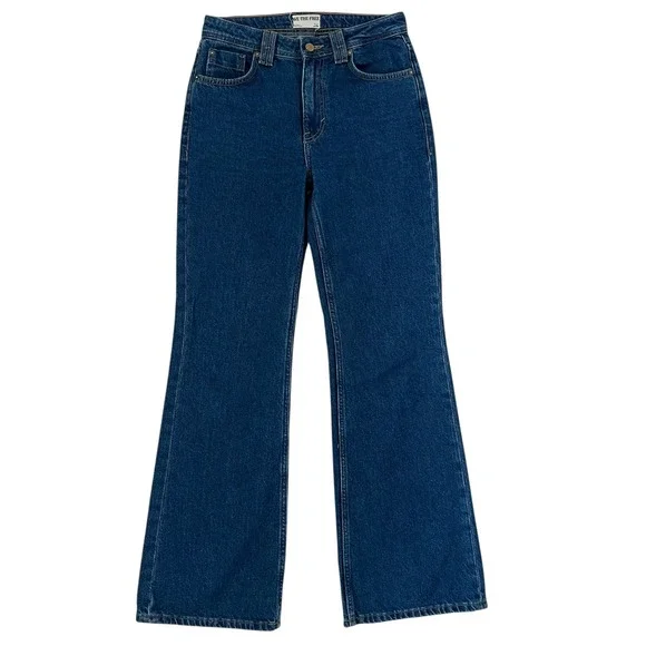 We The Free Ava High Rise Boot Cut Denim Jeans SZ 26 Western Casual Chic - Picture 4 of 14